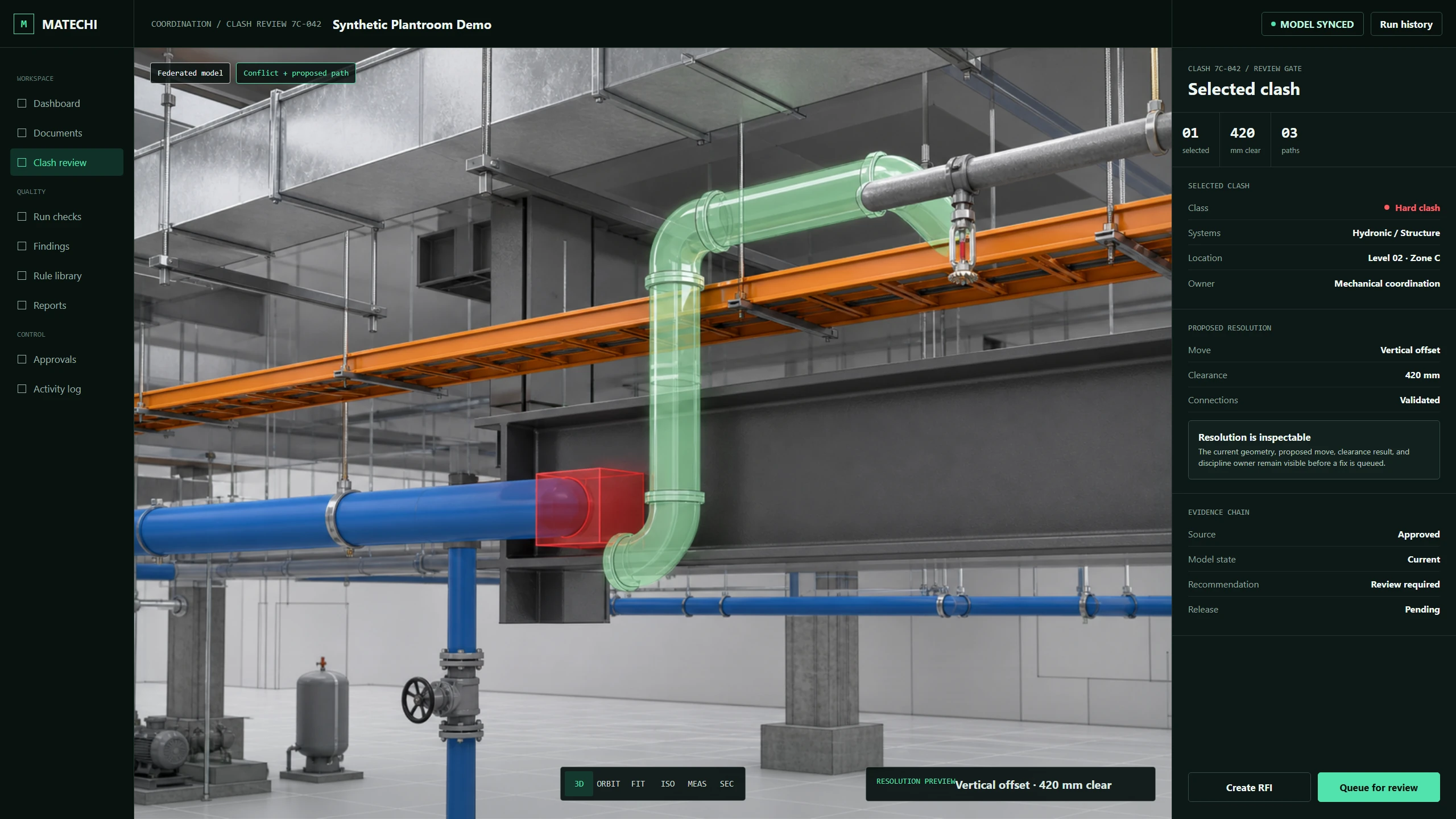 Work with Revit and Autodesk Construction Cloud without hiding the control path.